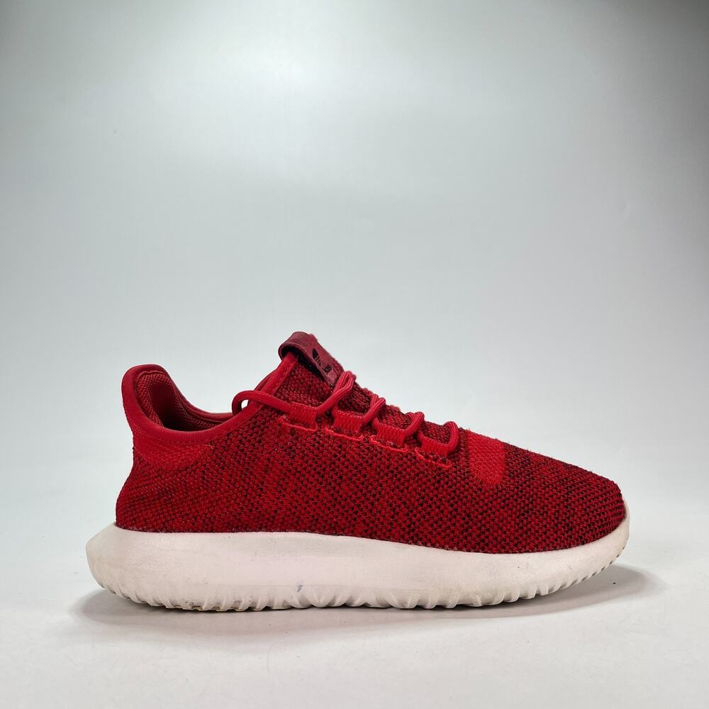 adidas Originals Tubular Shadow Red White Casual Sneakers BW1314 Youth Size 6